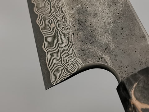 Nigara Hamono Silver 3 Damascus Santoku