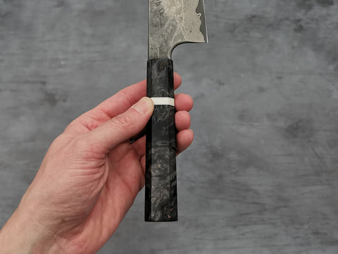 Nigara Hamono Silver 3 Damascus Santoku