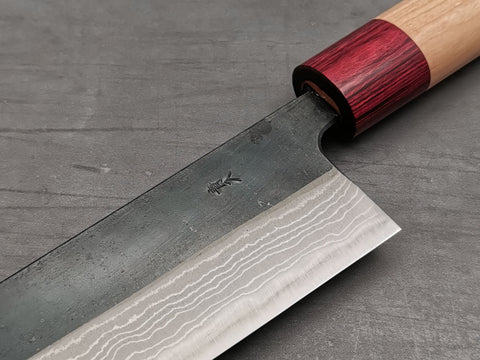 Muneishi Aogami Damascus Kiritsuke Gyuto 210mm