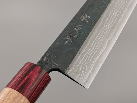 Muneishi Aogami Damascus Kiritsuke Gyuto 210mm