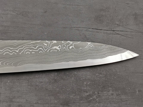 Nigara Hamono Blue #2 Twisted Damascus Yanagiba 300mm