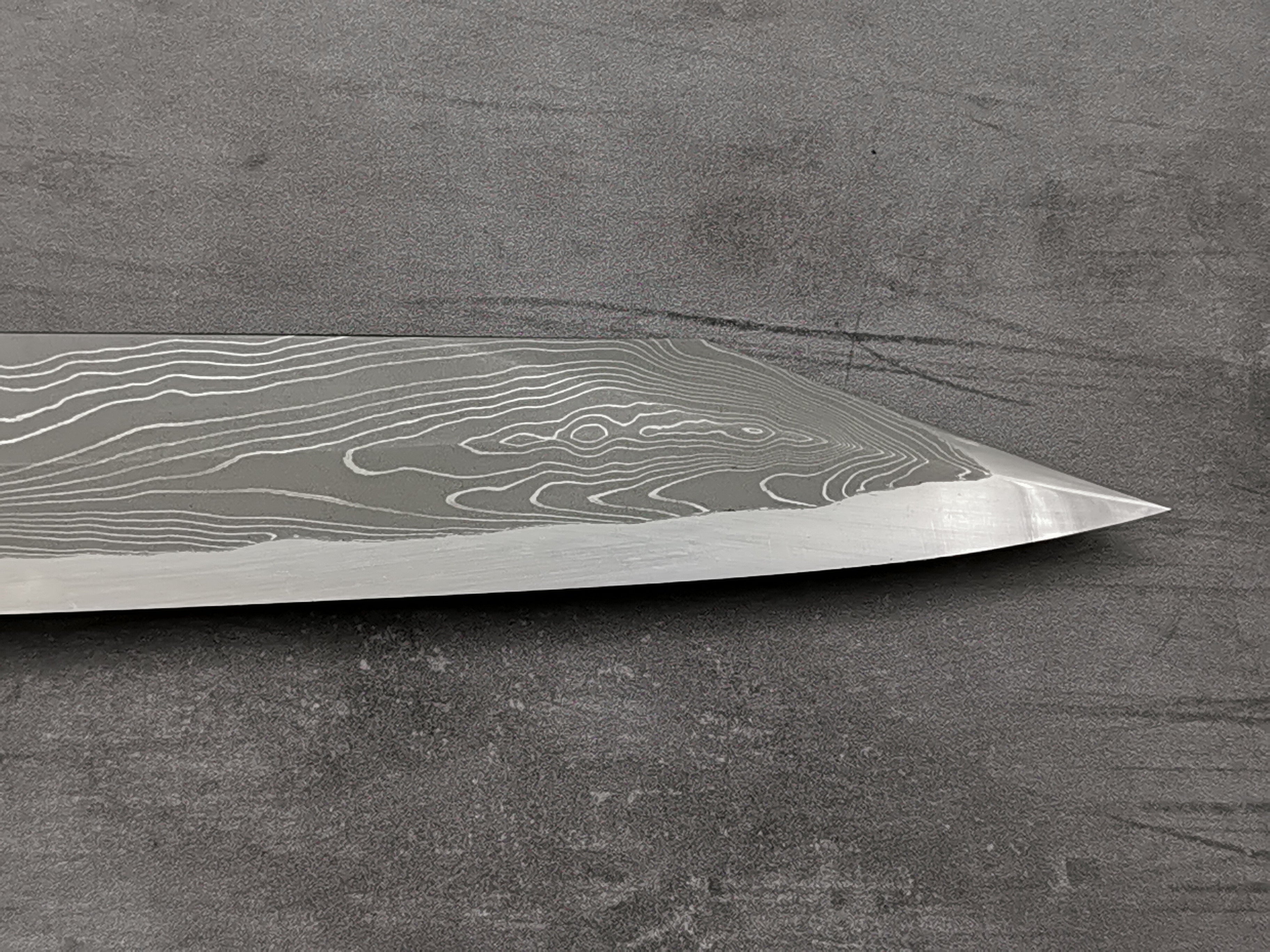 Nigara Hamono Blue #2 Twisted Damascus Kiritsuke Yanagiba 300mm