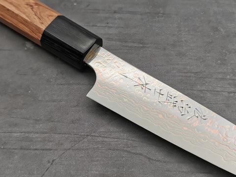 Takeshi Saji VG10 Rainbow Damascus Petty 130mm