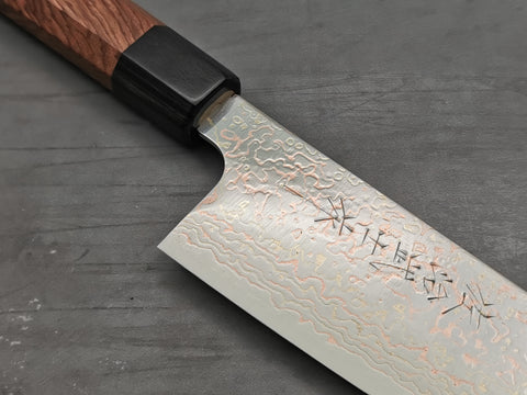 Takeshi Saji VG10 Rainbow Damascus Santoku