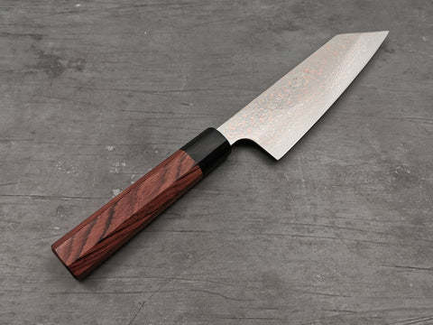 Takeshi Saji VG10 Rainbow Damascus Kengata Santoku