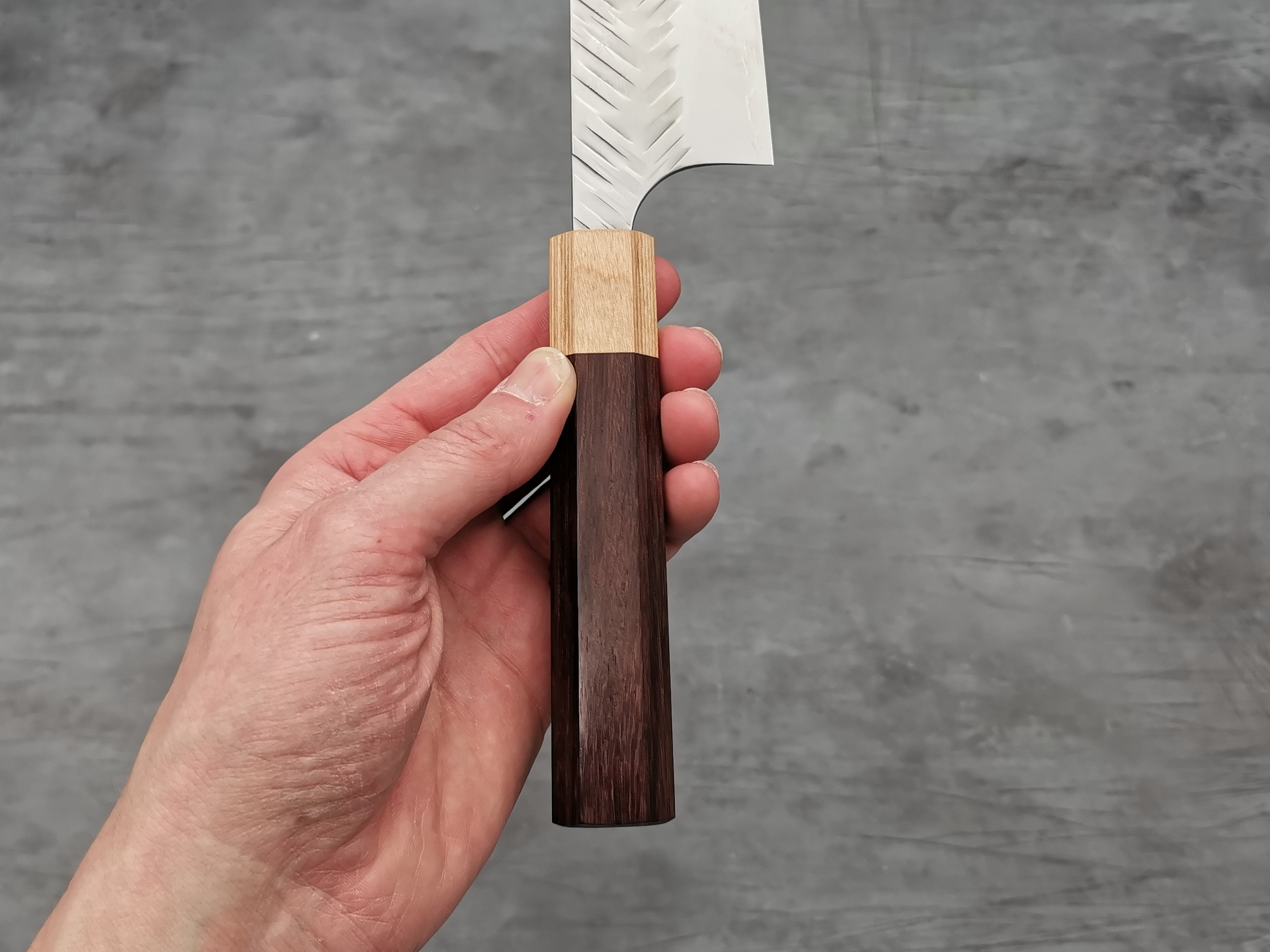 Yoshimi Kato SG2 V Tsuchime Kiritsuke Gyuto 210mm