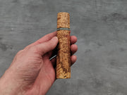 Natural box elder burl with 1970's poker chip handle from @Letshandlethis