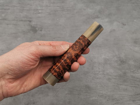 Snakewood with double white buffalo horn