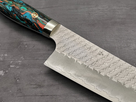 Nigara Hamono SG2 Tsuchime Bunka with Turquoise Handle