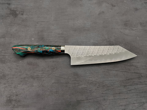 Nigara Hamono SG2 Tsuchime Bunka with Turquoise Handle