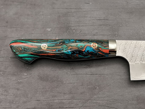 Nigara Hamono SG2 Tsuchime Bunka with Turquoise Handle