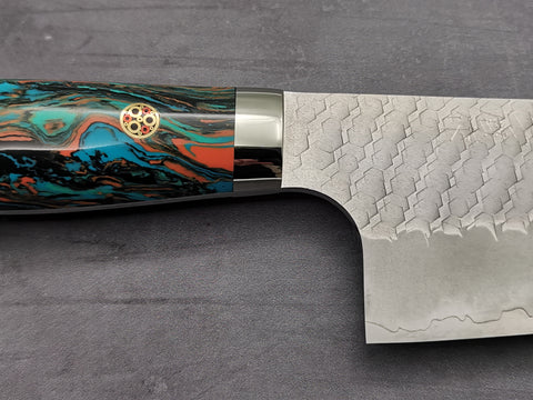 Nigara Hamono SG2 Tsuchime Bunka with Turquoise Handle