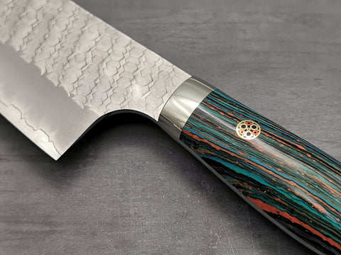 Nigara Hamono SG2 Tsuchime Bunka with Turquoise Handle