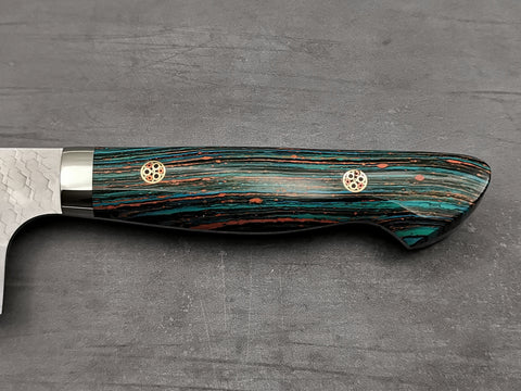 Nigara Hamono SG2 Tsuchime Bunka with Turquoise Handle