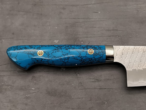 Nigara Hamono SG2 Tsuchime Bunka with Turquoise Handle