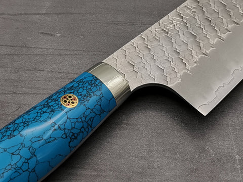 Nigara Hamono SG2 Tsuchime Bunka with Turquoise Handle