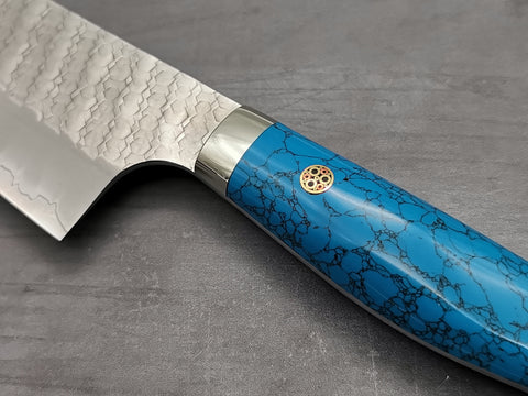 Nigara Hamono SG2 Tsuchime Bunka with Turquoise Handle