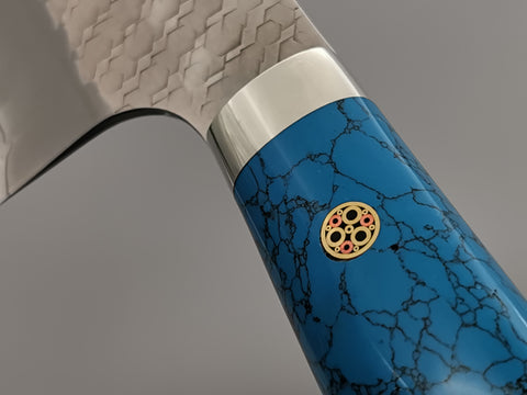 Nigara Hamono SG2 Tsuchime Bunka with Turquoise Handle