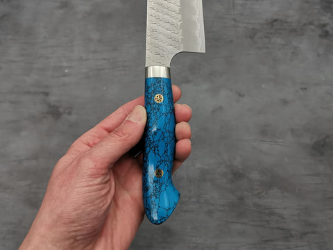 Nigara Hamono SG2 Tsuchime Bunka with Turquoise Handle