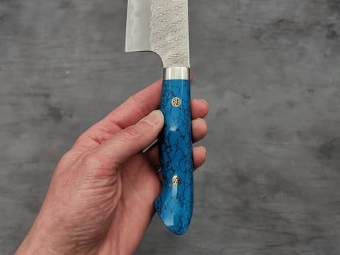 Nigara Hamono SG2 Tsuchime Bunka with Turquoise Handle