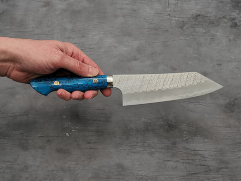 Nigara Hamono SG2 Tsuchime Bunka with Turquoise Handle