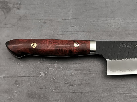 Nigara Hamono SG2 Tsuchime Santoku with Karin Wood Handle