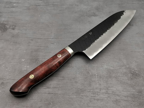 Nigara Hamono SG2 Tsuchime Santoku with Karin Wood Handle