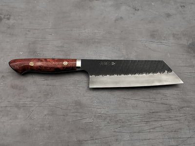 Nigara Hamono SG2 Tsuchime Kiritsuke Nakiri with Karin Wood Handle