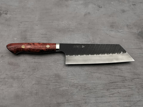 Nigara Hamono SG2 Tsuchime Kiritsuke Nakiri with Karin Wood Handle