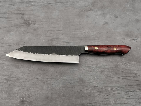 Nigara Hamono SG2 Tsuchime Kiritsuke Gyuto 210mm with Karin Wood Handle