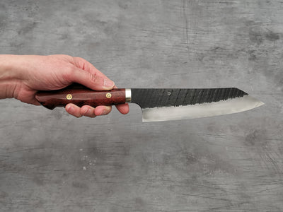 Nigara Hamono SG2 Tsuchime Kiritsuke Gyuto 210mm with Karin Wood Handle
