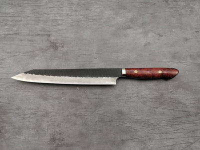 Nigara Hamono SG2 Tsuchime Kiritsuke Sujihiki 255mm with Karin Wood Handle