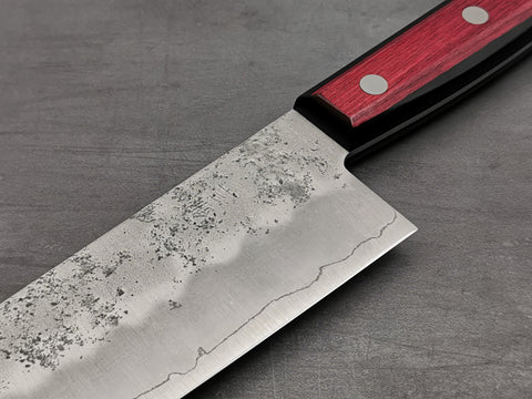 Tsunehisa Ginsan Nashiji Gyuto 210mm (Red Yo Handle)