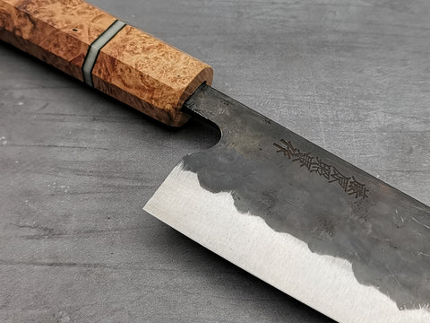 Fujiwara Denka 165mm Santoku with Letshandlethis custom handle