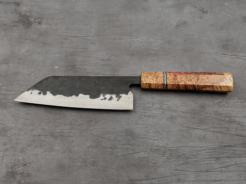 Fujiwara Denka 165mm Santoku with Letshandlethis custom handle