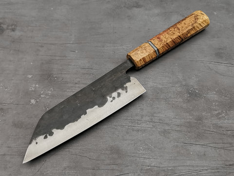 Fujiwara Denka 165mm Santoku with Letshandlethis custom handle