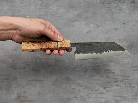 Fujiwara Denka 165mm Santoku with Letshandlethis custom handle