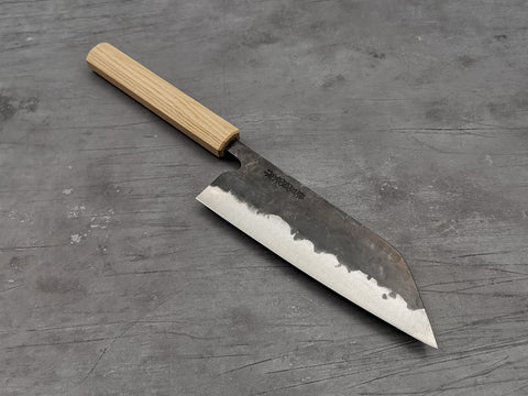 Fujiwara Denka 165mm Santoku with Konosuke Chestnut handle