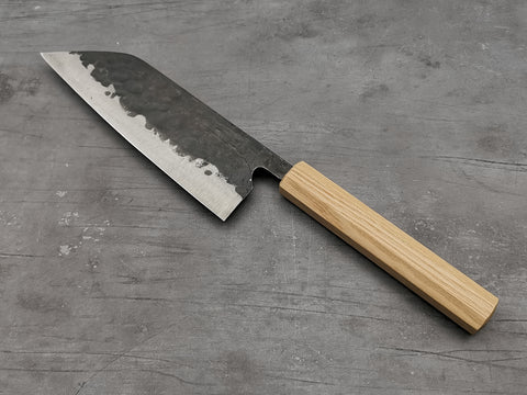 Fujiwara Denka 165mm Santoku with Konosuke Chestnut handle