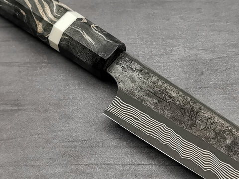 Nigara Hamono Silver 3 Damascus Kiritsuke Petty 150mm