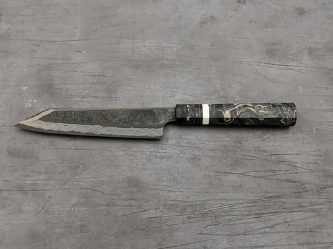 Nigara Hamono Silver 3 Damascus Kiritsuke Petty 150mm