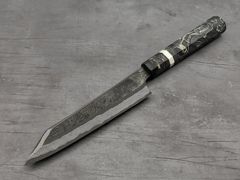 Nigara Hamono Silver 3 Damascus Kiritsuke Petty 150mm