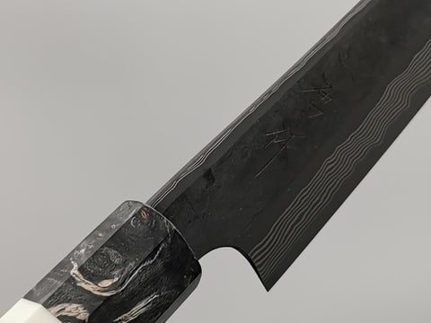 Nigara Hamono Silver 3 Damascus Kiritsuke Petty 150mm