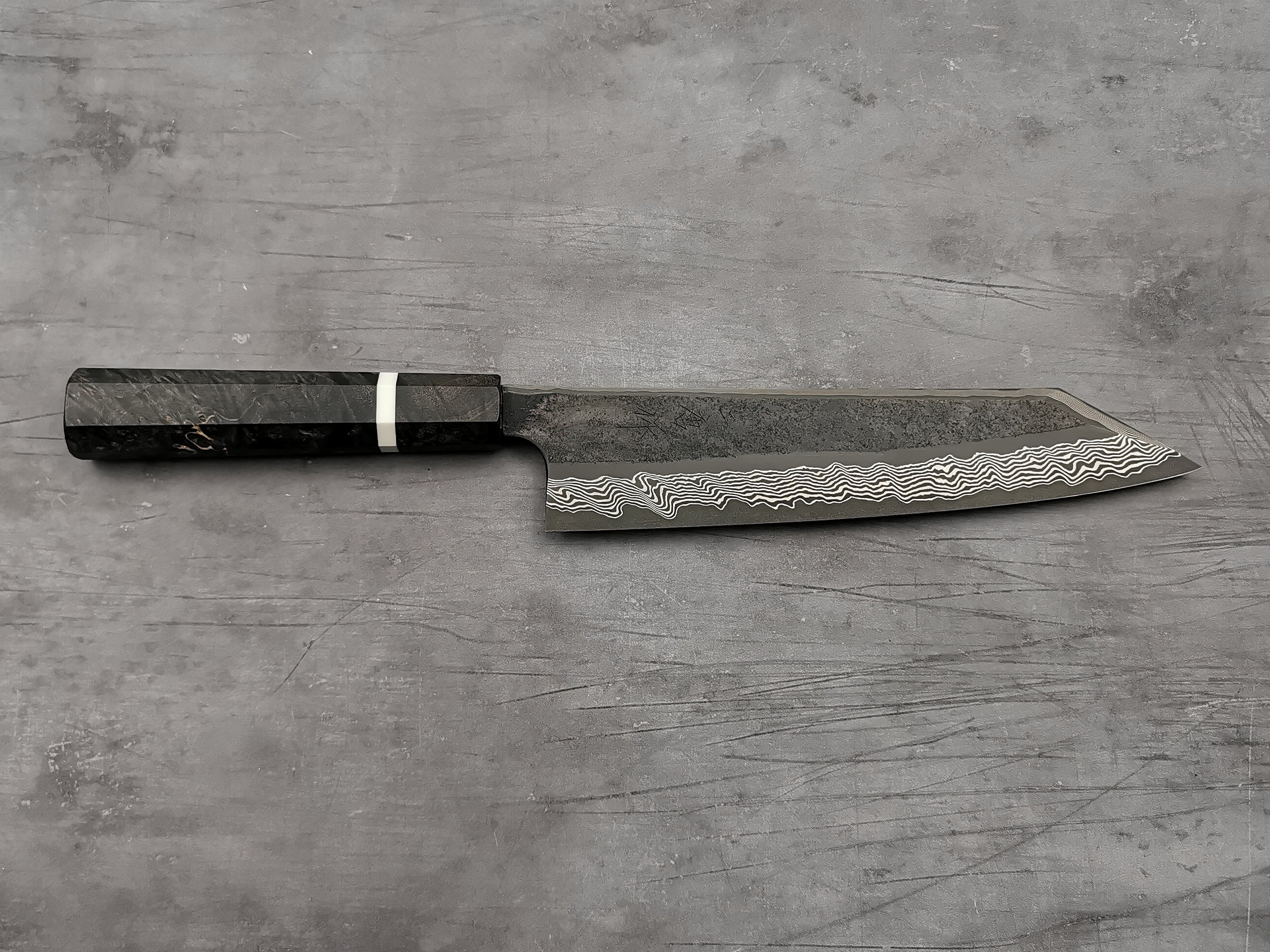 Nigara Hamono Silver 3 Damascus Kiritsuke Gyuto 240mm