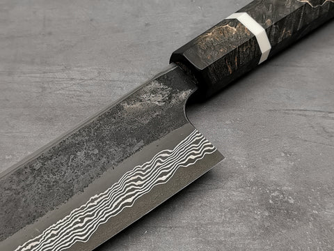 Nigara Hamono Silver 3 Damascus Kiritsuke Gyuto 240mm