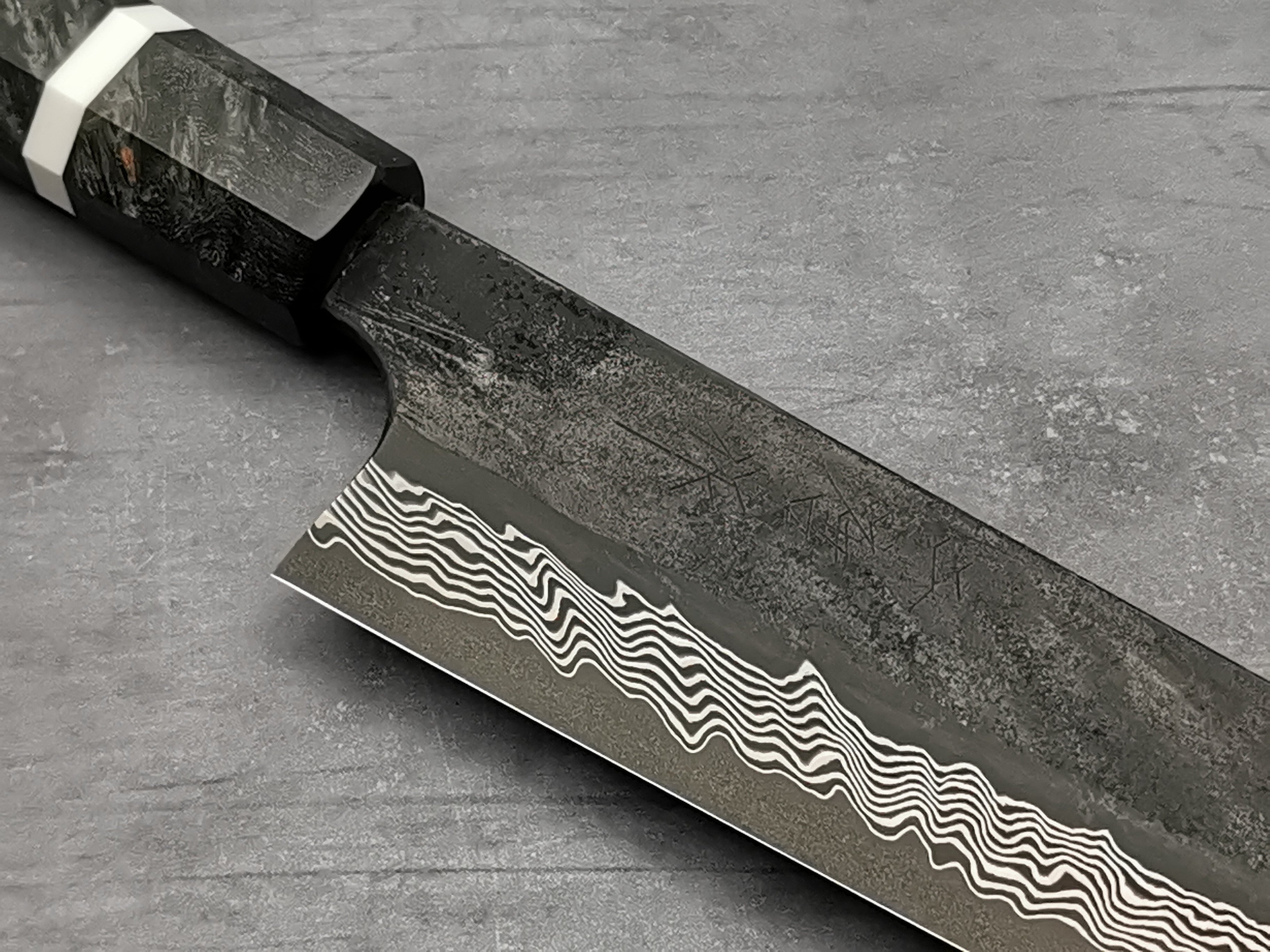 Nigara Hamono Silver 3 Damascus Gyuto 240mm