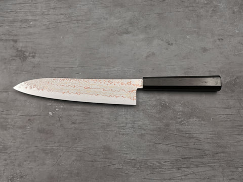 Hatsukokoro Hayabusa Blue #2 Rainbow Damascus Gyuto 210mm