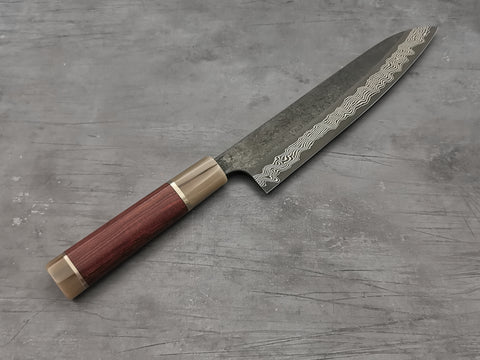 Nigara Hamono Silver 3 Damascus Gyuto 240mm (Swaritzia SPP handle)