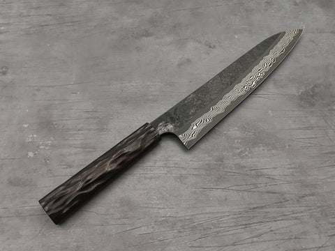 Nigara Hamono Silver 3 Damascus Gyuto 240mm (Twisted ebony handle)