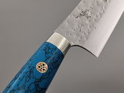 Yu Kurosaki Senko Petty 150mm with turquoise handle
